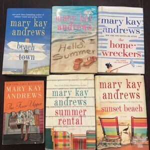 Mary Kay Andrews set of 6 books, 5 are hard cover & 1 is paperback, good cond.